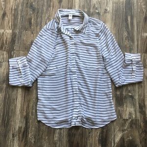 Old Navy Sheer Striped Blouse